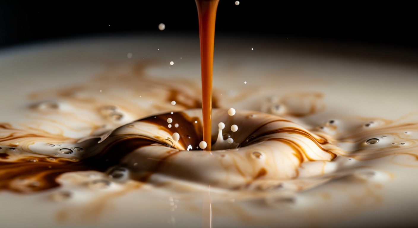 N-BREW コーヒー噴射シーン